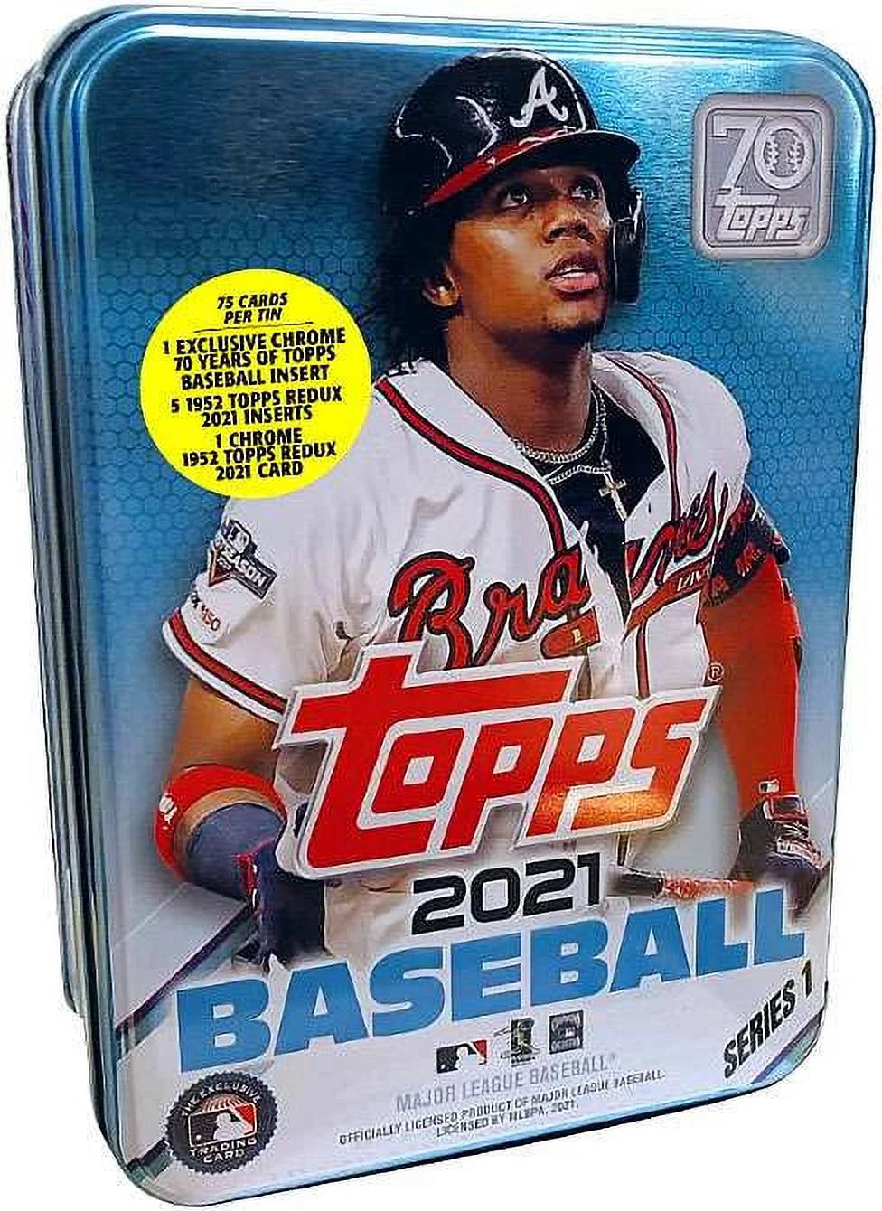 Tin Trading Baseball 75 Acuna Series Card Cards Ronald 1 Set, 2021 MLB Topps