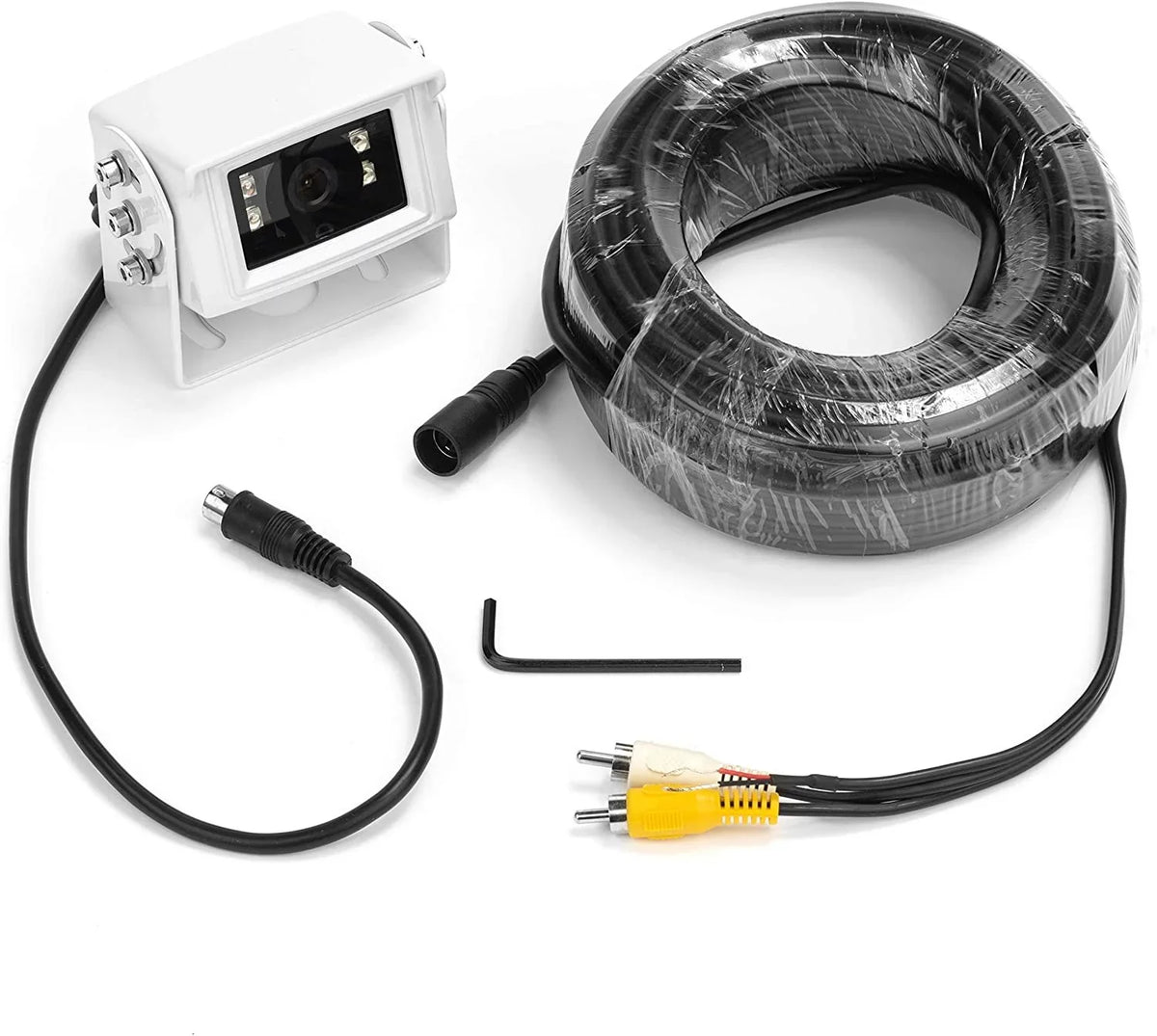 and Vision Night VTB301MA with BOYO Mic Marine Built-in Bracket White Camera