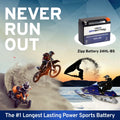 Kawasaki Ah, 12 (24HL-BS Zg1200 for Motorcycle 1995 Voyager Volt,21 Battery Xii 260 CCA) Zipp YTX24HL-BS 1200cc Battery