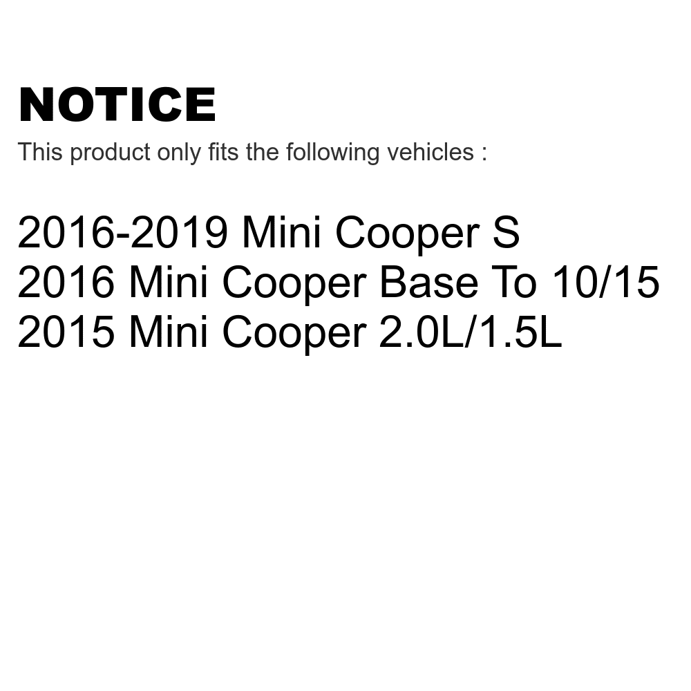 Ceramic Pads And - Cooper KDC-100849 Transit Mini Brake Disc Kit Rear Drilled Auto For Slotted Rotors Coated
