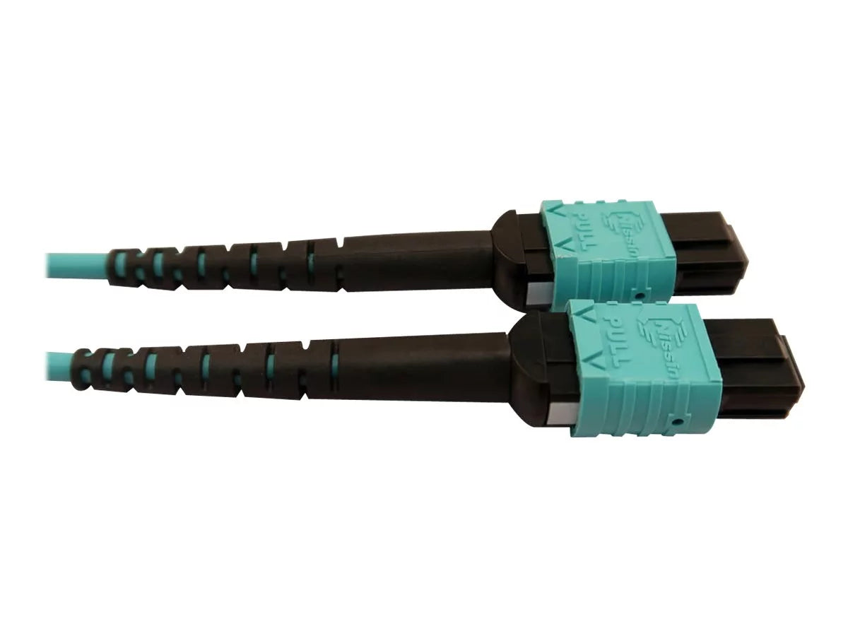 cable multi-mode - 5 multi-mode m (F) - - 125 24F - (F) Eaton Plenum / Network optic - OM4 5 (x2) MTP/MPO/PC MTP/MPO-PC - Tripp 50 Optic Aqua, m Fiber to 12F - Multimode OM4 MTP/MPO-PC Lite (F/F), 50/125 micron Cable, MTP/MPO/PC 400G to fiber Series