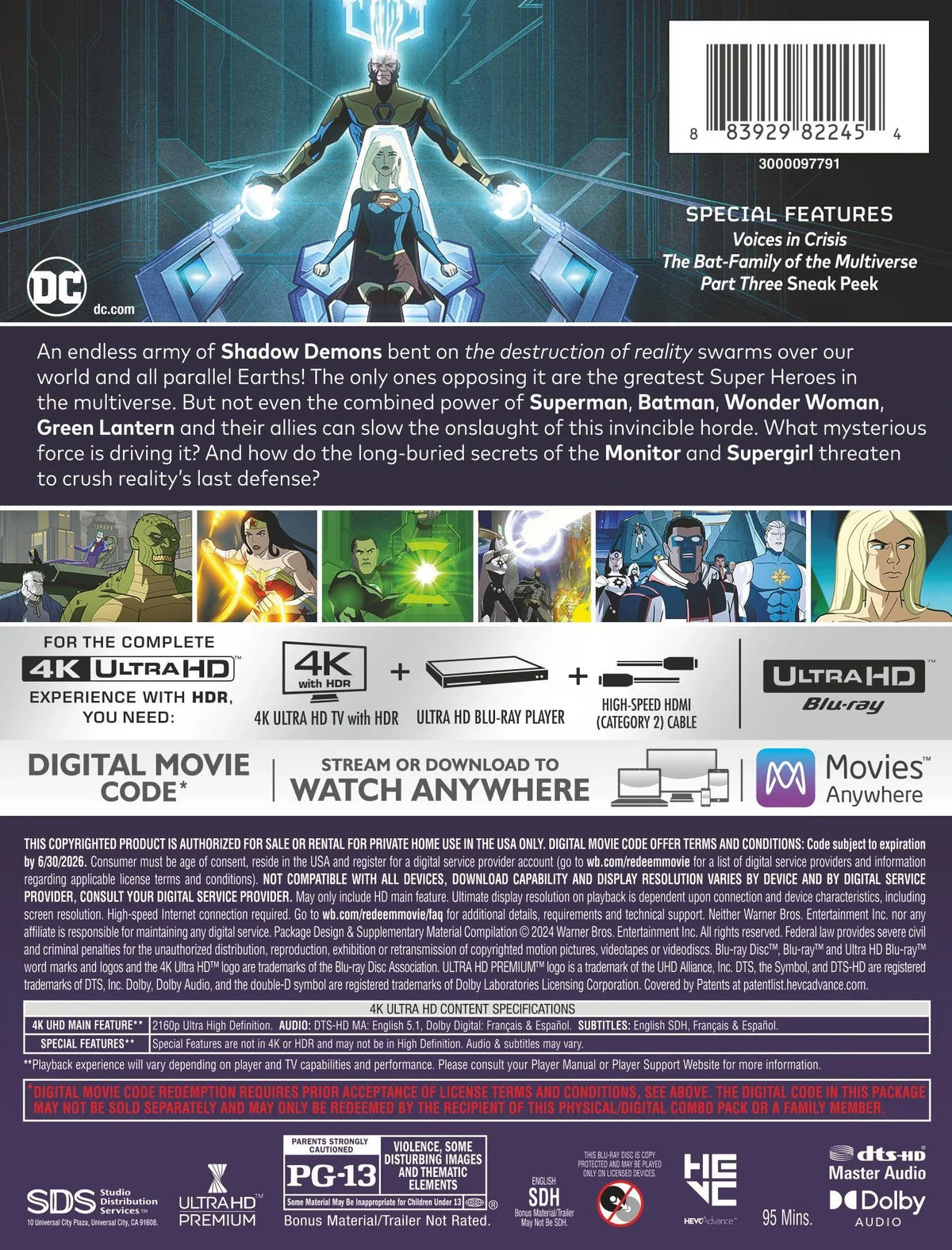 Ultra Earths on Edition + Part Steelbook) Crisis (Limited Justice HD (4K Infinite Two Digital League: Copy)