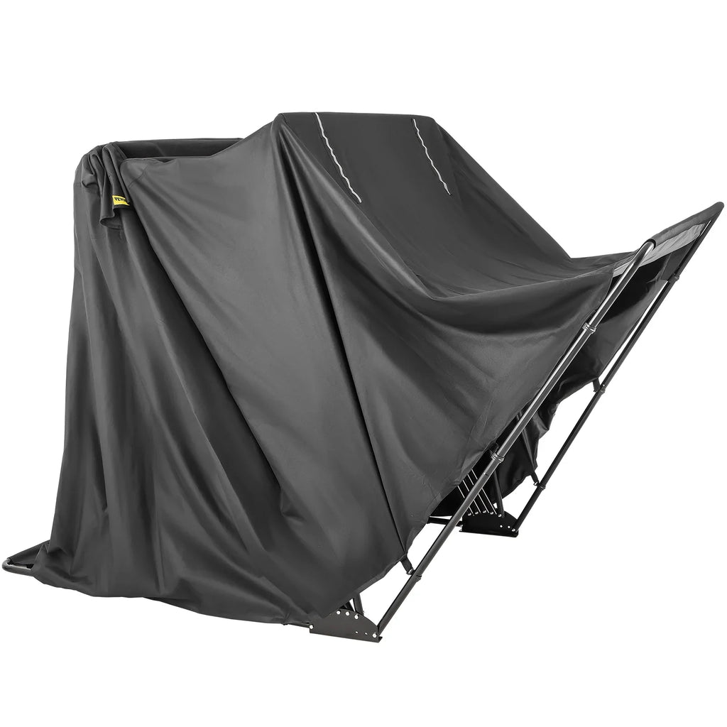 Motorbike Oxford Garage 600D Tent and Shed with Shelter Waterproof Storage Shed, Weight Black Bag, Anti-UV, Motorcycle Lock Shelter Duty 106.3"x41.3"x62.9" Heavy VEVORbrand
