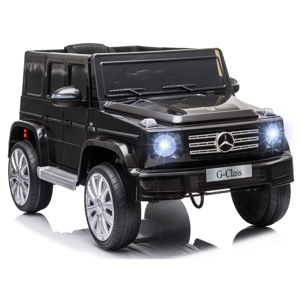 Aosom Benz Headlights, Working 12 with Suspension & Mercedes Powered G500 Remote Ride-On Bright V Control,