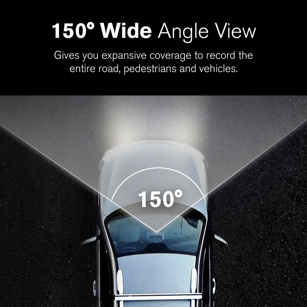 Wide Mode LCD Angle Screen, Range Pro 150 Dynamic with High Record Park G-Sensor Resolution Technology App, for with GPS 4K UHD 3" and Day/Night. Roadcam Lense, Degree Yada