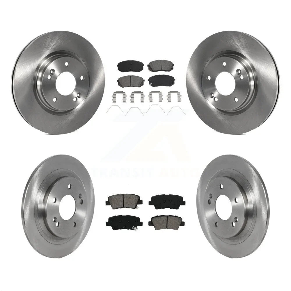 Rear And Hyundai Brake Kona AWD Rotors Parking For K8S-103756 Electric 2022 With Semi-Metallic Kit Pads Front Disc - Transit Auto