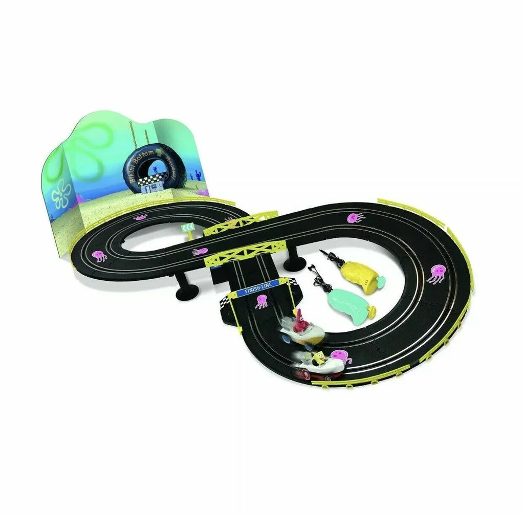TRACK RACE RACERS SQUAREPANTS AND RACE SPONGEBOB SUPER BOAT SET