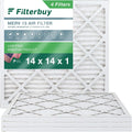 14x14x1 Air Furnace AC Filterbuy Filters HVAC (4-Pack) MERV 13 Pleated