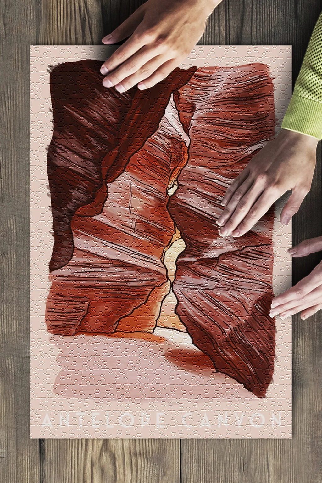 in Premium Piece for Jigsaw 500 (19x27 Family, inches, Antelope Puzzle Arizona, Canyon and Made Adults USA)