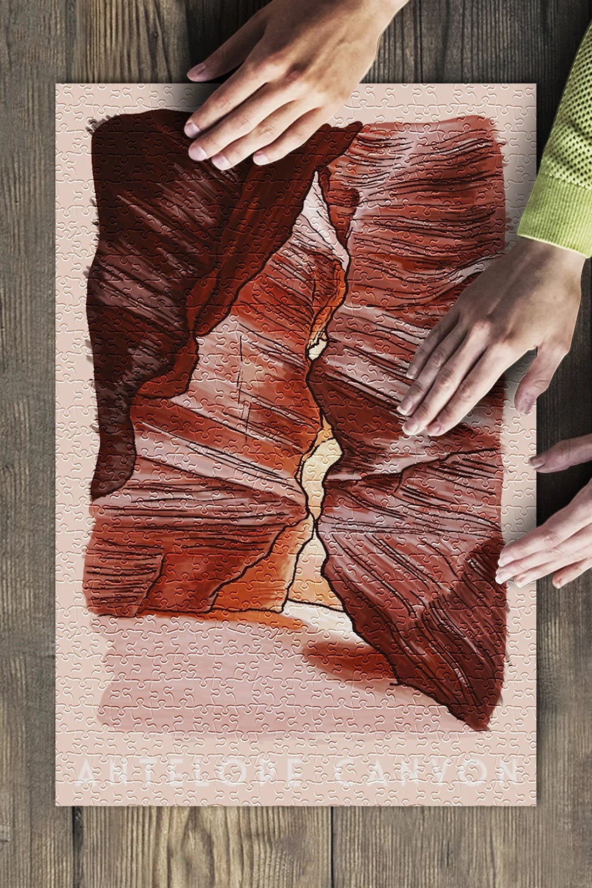 in Premium Piece for Jigsaw 500 (19x27 Family, inches, Antelope Puzzle Arizona, Canyon and Made Adults USA)