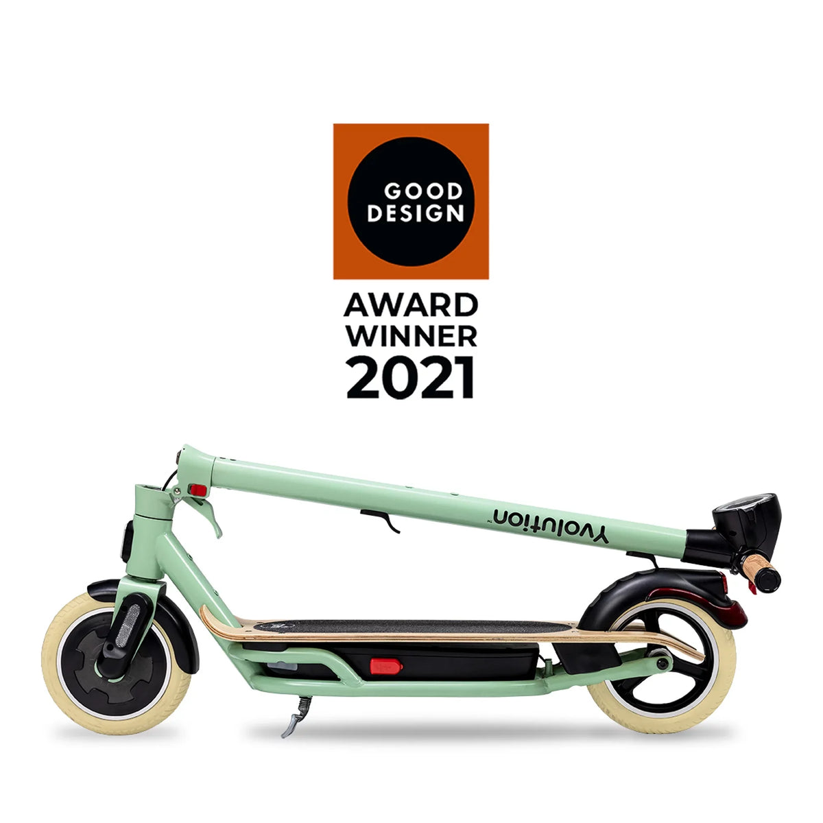 Yvolution (Green) LED Scooter Electric Adults for Display, YES Foldable Design