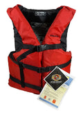 30" Adult Stearns 52" PFD Life For Red Chest Flotation Device Personal Jacket - to
