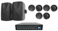 ROCK Speakers Multi Black Receiver+6) Rockville MATRIX Wall Ceiling+2) Home Room