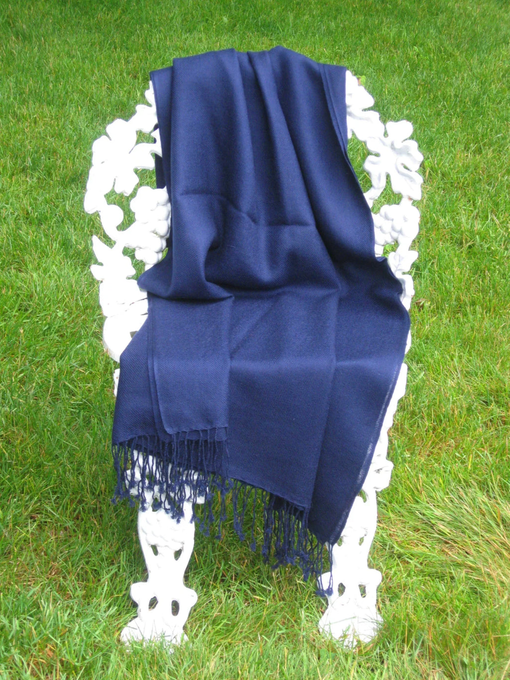 Shawl/Cashmere/Cashmere Scarf/Scarves/Shawl/Shawls/Stole/Wrap/Pashmina Navy) (Inky Scarf/Wool/Silk Scarf/Pashmina