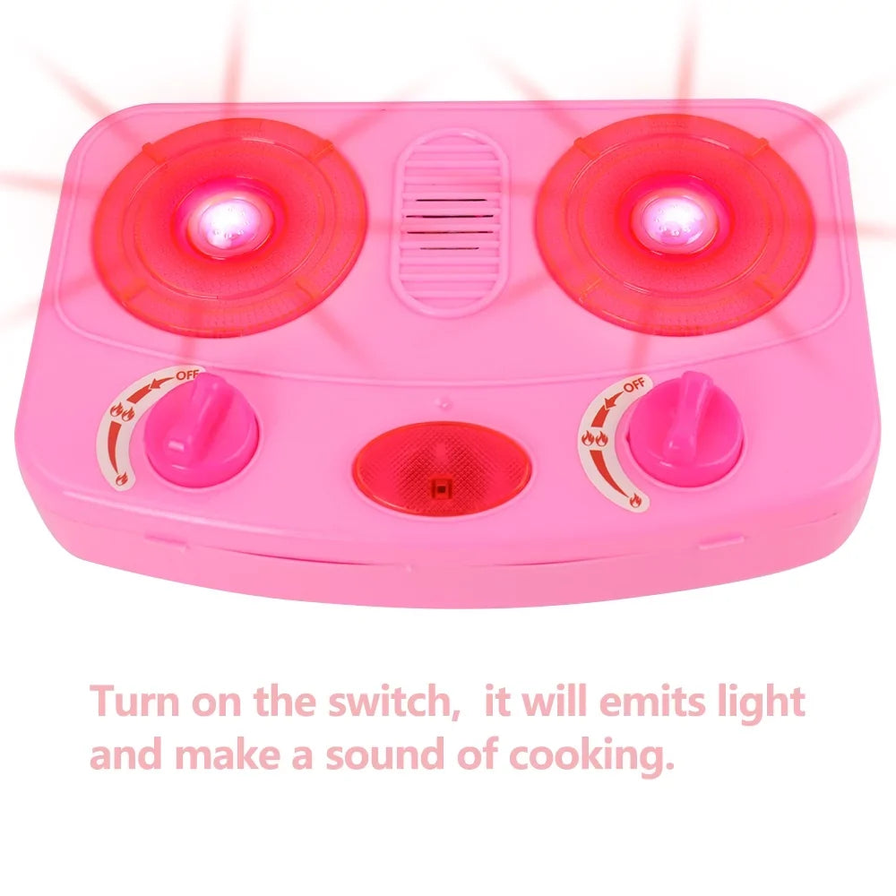Set Pretend Cups, Cooking with Food, Pots Play Little Pans and Kitchen Utensils, Chef's