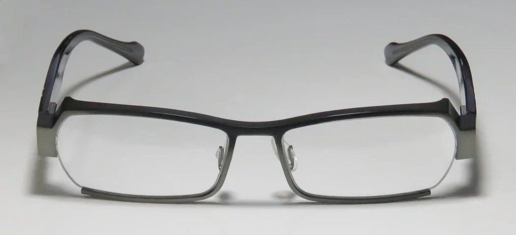 SAGE MENS FULL-RIM EYEGLASSES/SPECTACLES TRANSPARENT 55-16-0 COMFORT NEW DEMO DESIGNER LARY'S / LENSES HARRY FLEXIBLE HINGES ULTIMATE GRAY SPECIAL LEGACY FRAME
