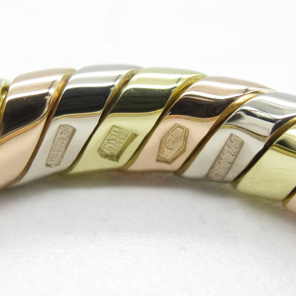 Pre-Owned BVLGARI (Yellow Ring (Good) Gold Gold) Gold Gold) K18PG(Rose Tubogas ring K18