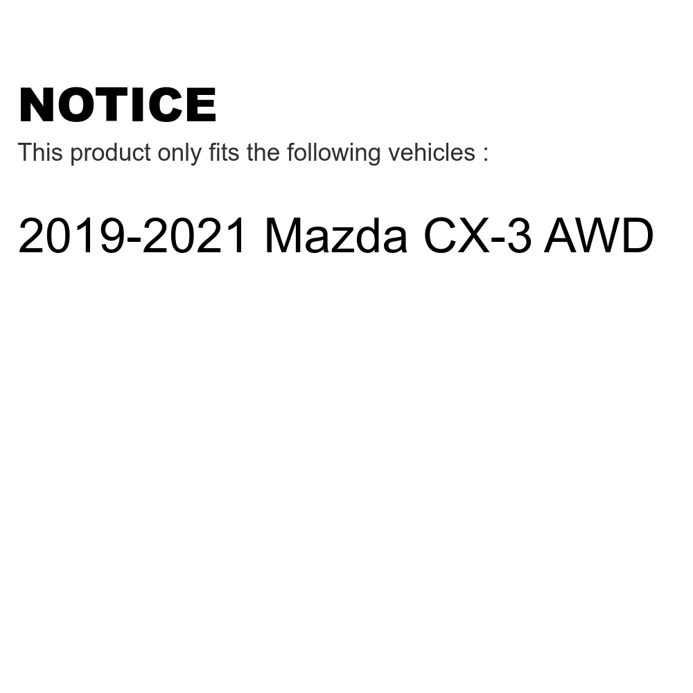 '- And Front Kit Rotors Mazda Pads Auto For Transit Brake CX-3 Coated Semi-Metallic AWD 2019-2021 KGF-101816 Rear Disc