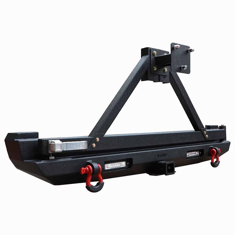1984-2001 Lights Bumper Rear Cherokee For Steel Carrier XJ & W/Spare Ronghui Tire Jeep