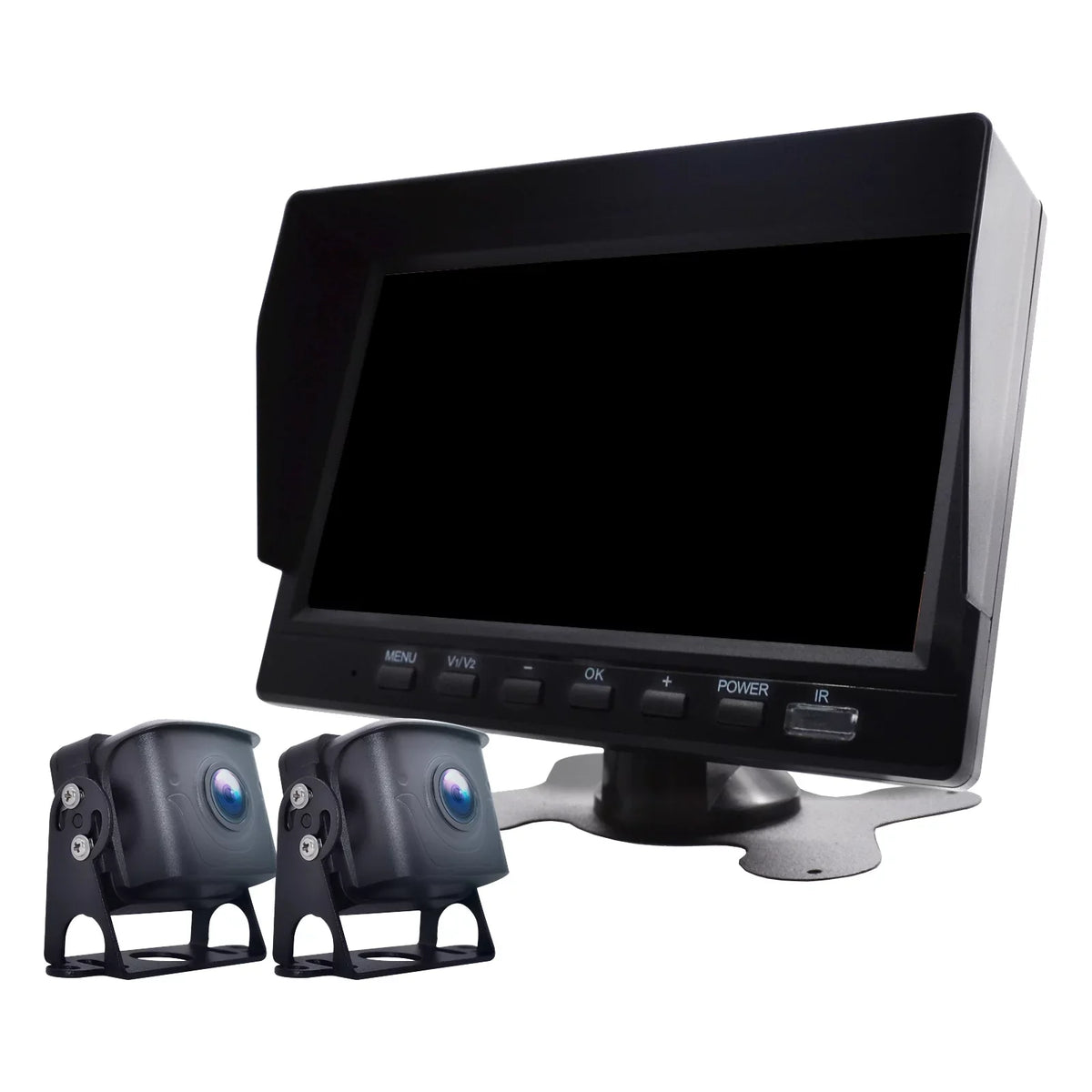 with Bus+2 RV Backup BSD Driving Video DVR 7" Monitor Recorder Camera Truck for