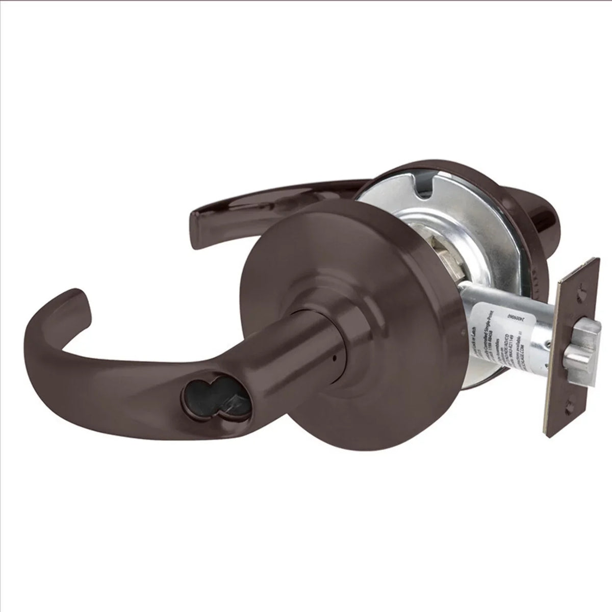 1 Lock Schlage Rubbed Prep Finish Non-Handed Grade Lever SFIC Oil Entrance/Office Sparta ND91BD SPA 613 Less Bronze Core