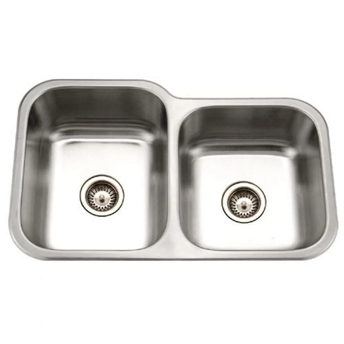 Bowl Kitchen Houzer x Undermount Bowl x x MEC-3220SR-1 Right Sink, Double Small 60/40 Steel 31-1/2" 31-1/2" 20-3/16" 17-15/16" 20-3/16" Stainless
