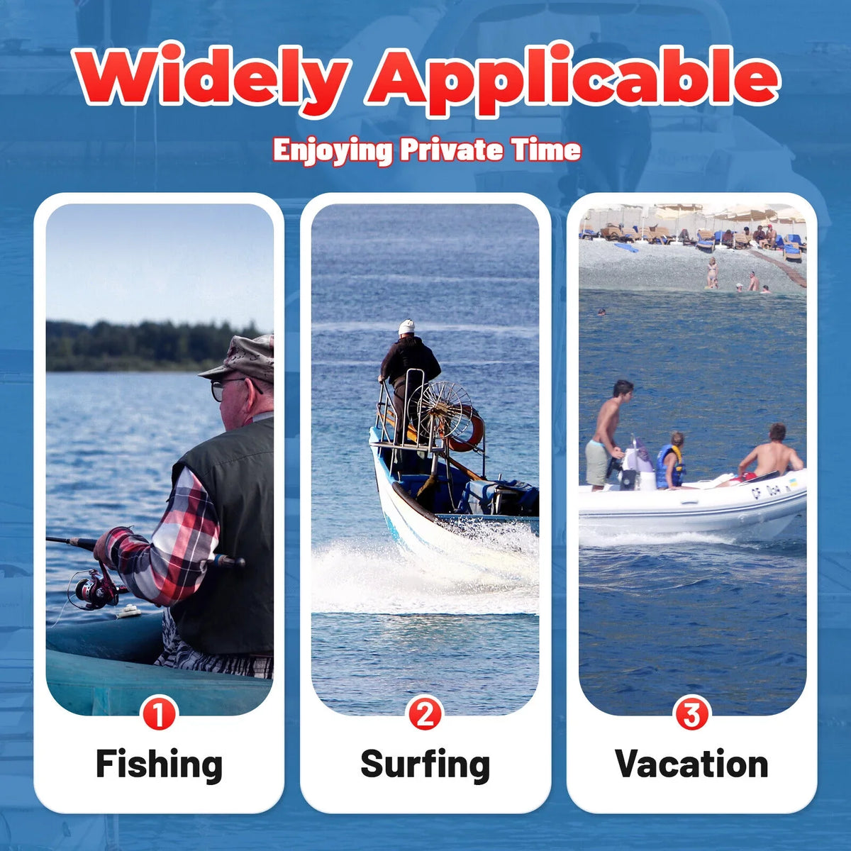 System 2-Stroke Motor Outboard CNCEST 6 Motor Boat Cooling Water Engine Hp Fishing Inflatable