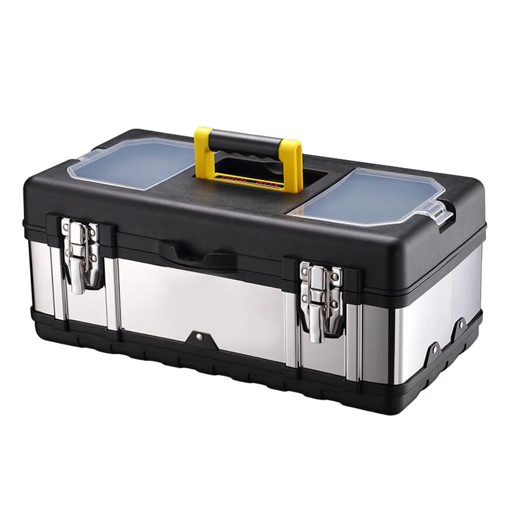 Tools Storage Trunks Case 17inch Toolbox for Repair Case Carry Lockable Car Plumber