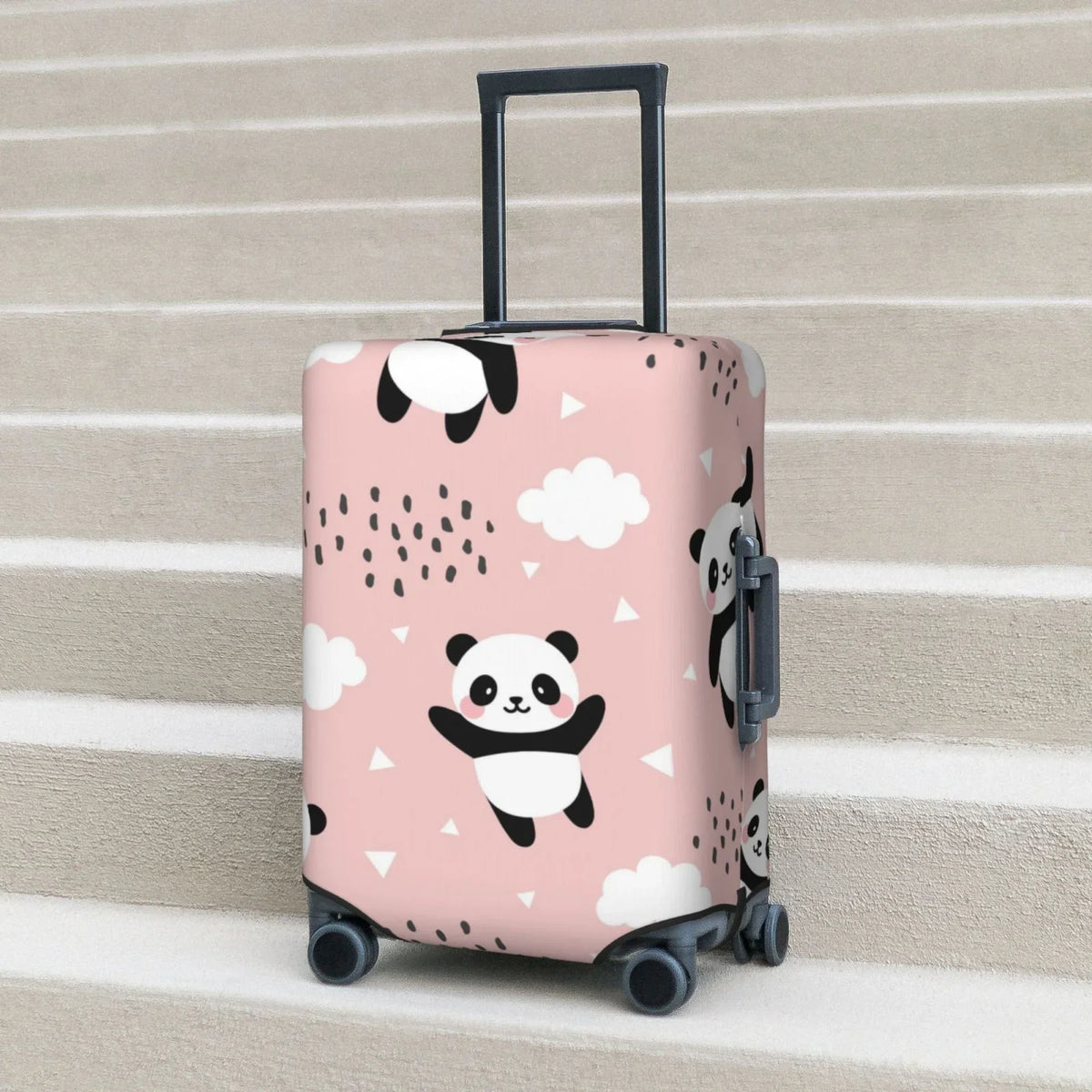 Cover Protector Clouds Anti-Scratch Cover 18-32 Washable The And Star Sky In Suitcase Fits Flying Luggage Panda Between Bingfone Suitcase Cover Luggage Inch