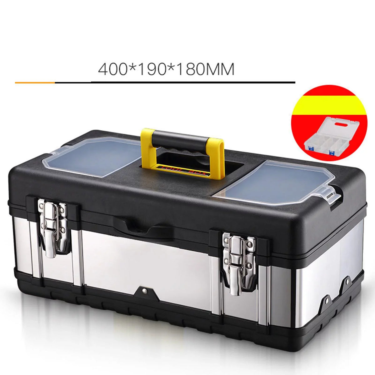Tools Storage Trunks Case 17inch Toolbox for Repair Case Carry Lockable Car Plumber