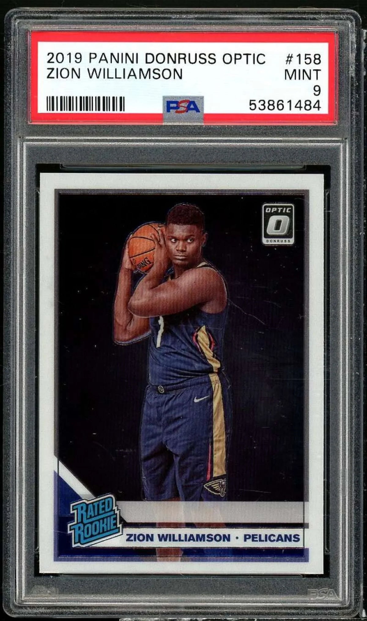 9 Optic Rookie #158 Panini Zion Card 2019-20 PSA Williamson Donruss