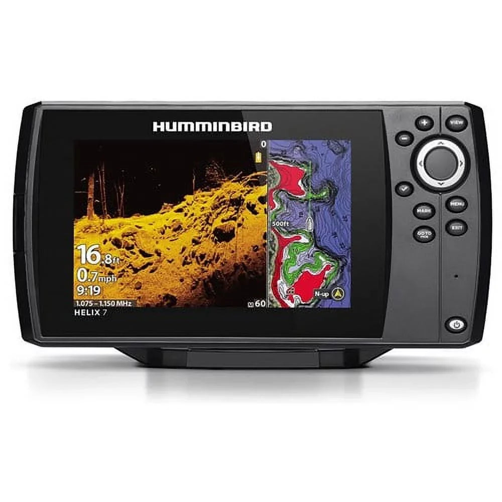 Dual CHIRP G4 Color Display GPS Spectrum, DI 7 7in -411610-1 Finder, MEGA Fish HELIX Humminbird