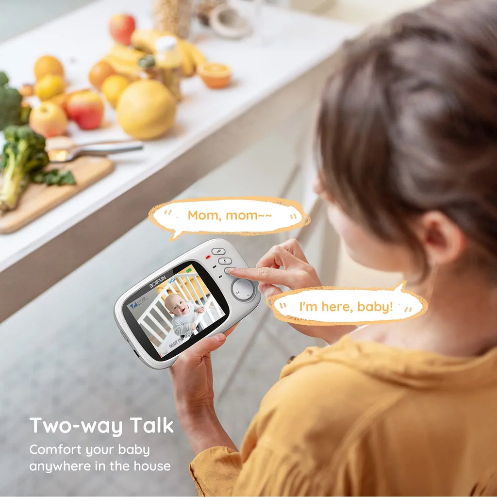 Baby and Baby HD Vision, BOIFUN VOX WiFi, Audio, Mode, Two-Way Camera Monitor Camera No 3.2'' Screen, Night Audio, with