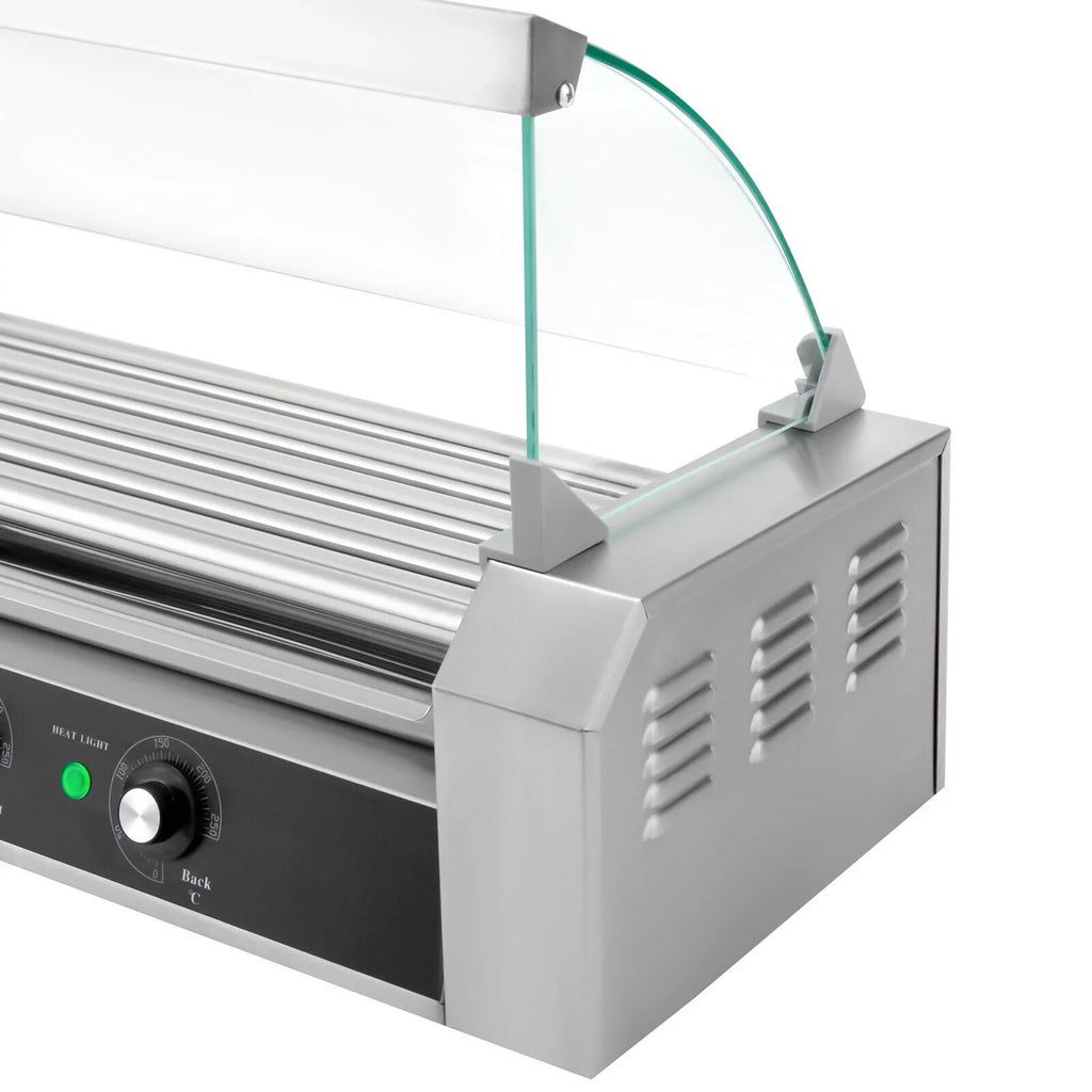 Rollers Stainless Dog 0-250℃ Machine Grilling W/5 110V 12-Hot Set DENEST Sausage Holds