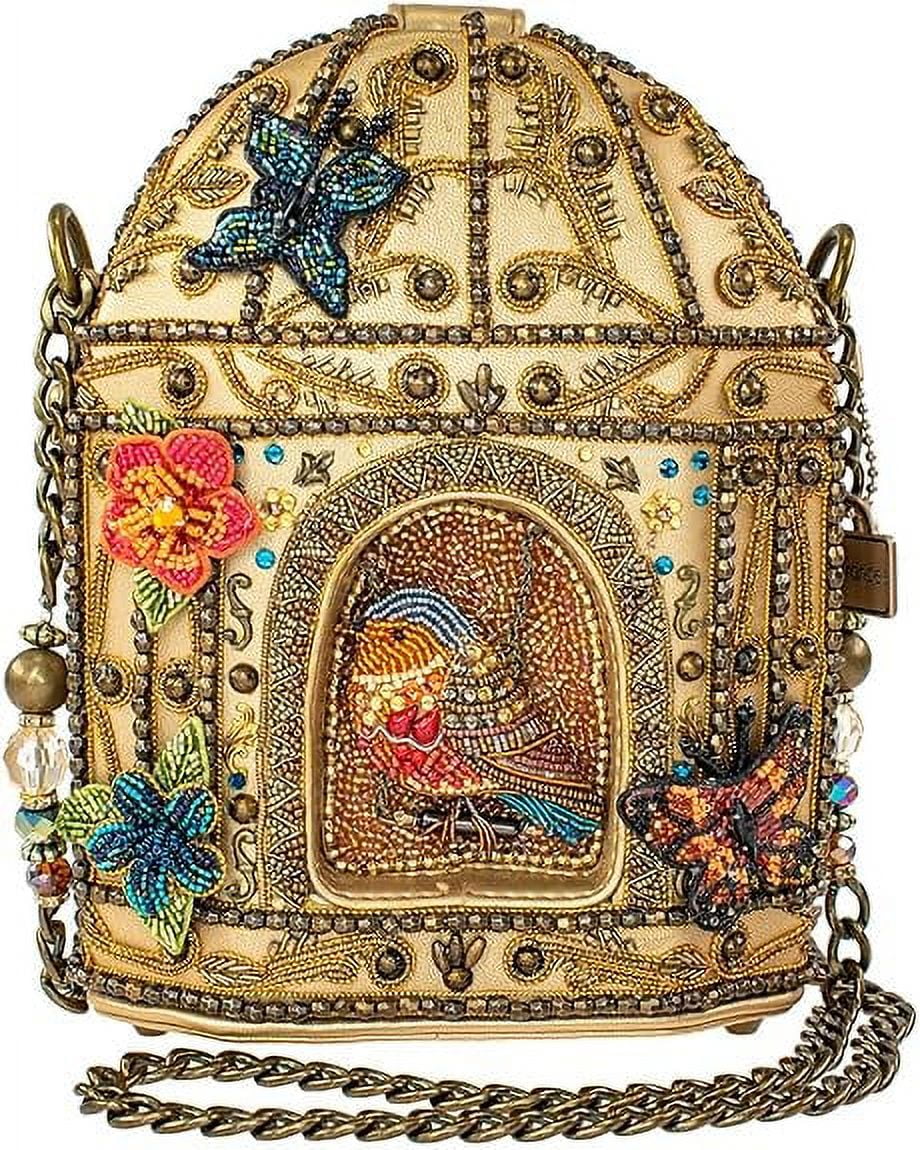 Handbag, Beaded Don't Cagey Multi Mary Frances Crossbody Birdcage Be