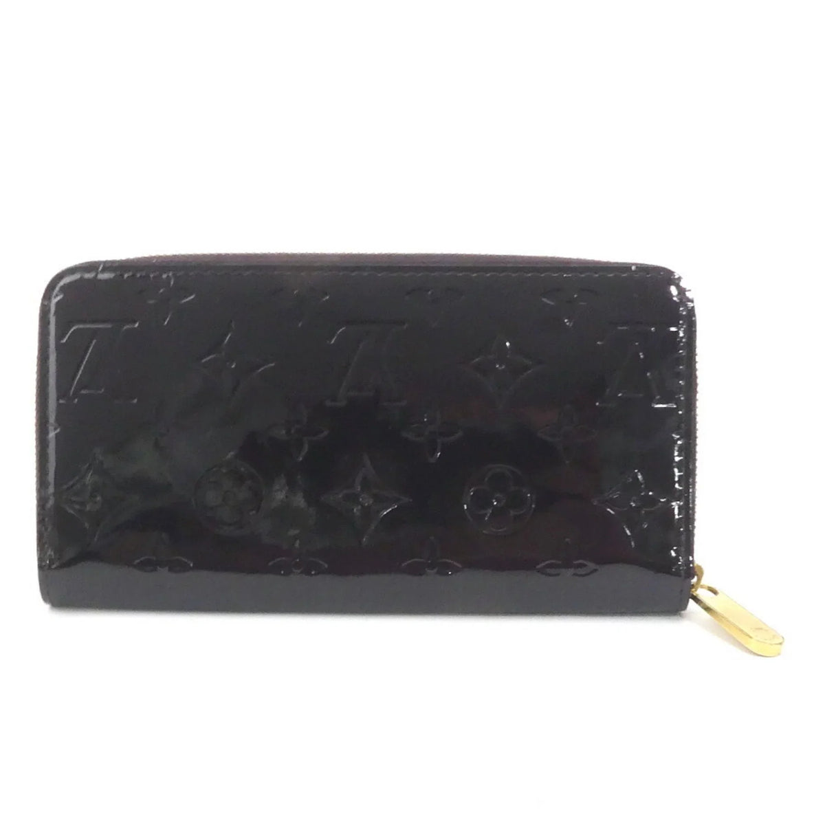 Wallet M93522 Unisex Zipper Verni Monogram Zippy Long (Good) Pre-Owned LOUIS Amaranto Vuitton Louis Round VUITTON