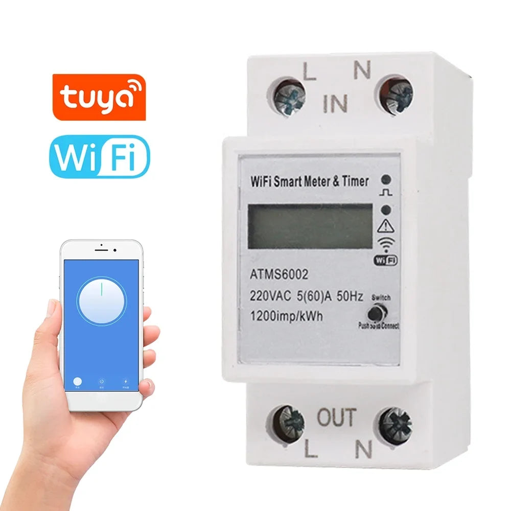 Meter WiFi APP Intelligent Manual Energy Electric Intelligent No Electric Mobilephone Walmeck Need Electric Meter Remotes Meter Meter Meter Home Intelligent Home Control Timer Reading