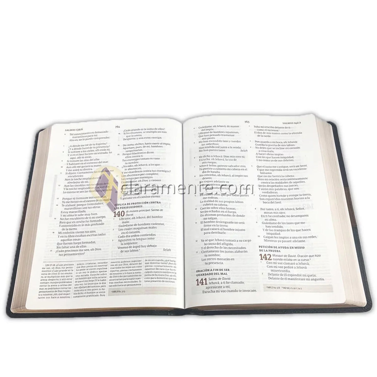 negro/marrón piel (Hardcover) RVR símil de Spurgeon, Biblia estudio 1960