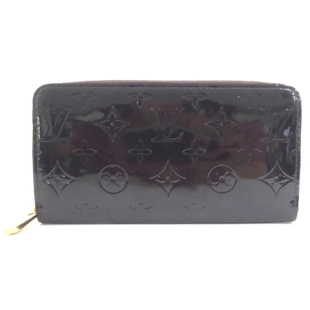 Wallet M93522 Unisex Zipper Verni Monogram Zippy Long (Good) Pre-Owned LOUIS Amaranto Vuitton Louis Round VUITTON