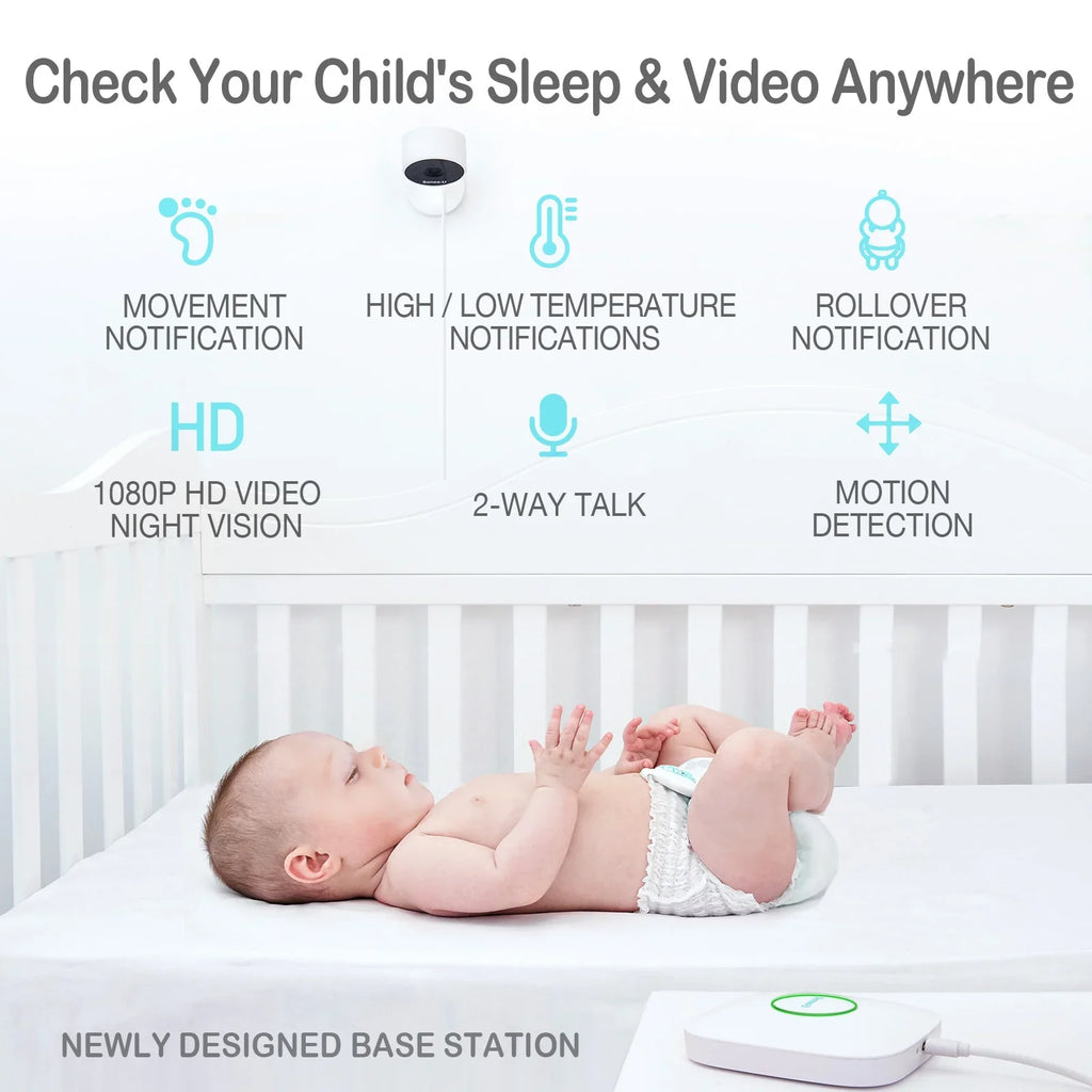 Abdominal with Notifies Temperatures, 3+Camera, Monitor Long Movement, Talk, You High/Low for 2-Way Range Smart Rollover, Sense-U Audio, Baby Monitor Video Baby Motion, Night No Vision, That Detected