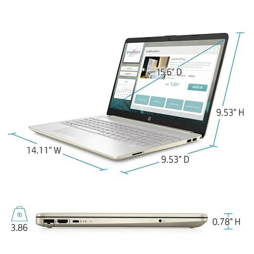 BT Graphics 11th 11 Windows Intel DDR4 Intel 256GB Xe w/RE RAM NVMe WiFi Accessories Keyboard Backlit HP Webcam Laptop 4-Core Pro Iris 2022 15.6" FHD 8GB PC i5-1135G7 SSD Gold RJ45 HDMI USB-C AC