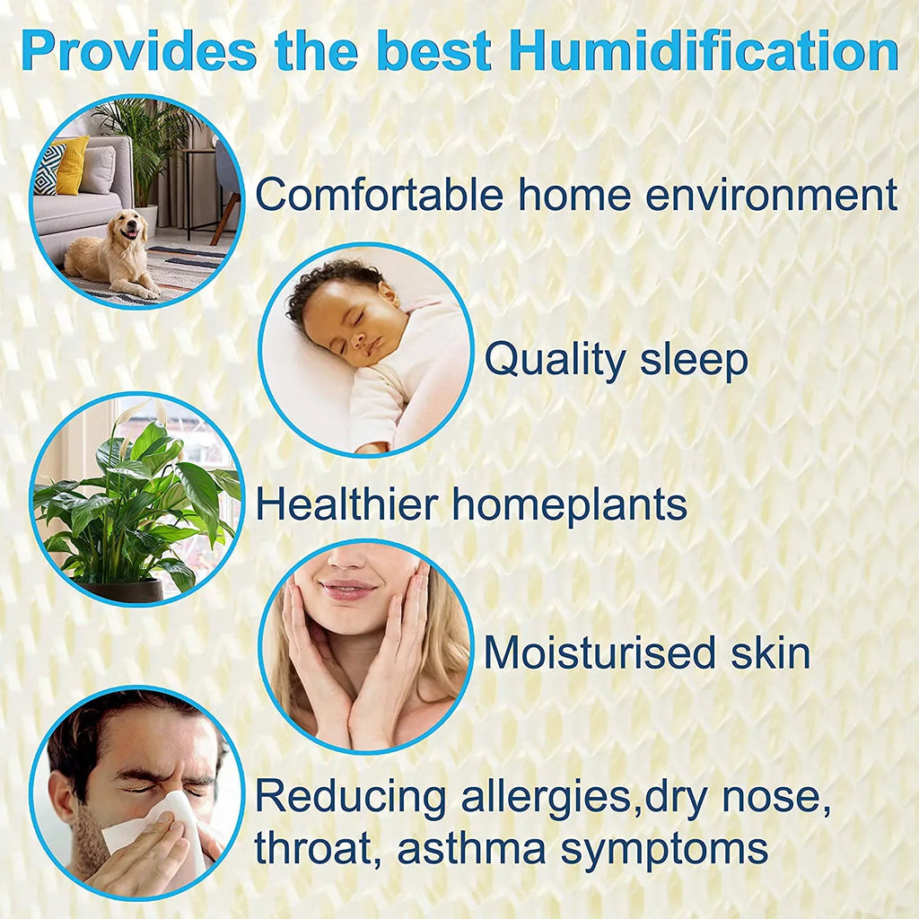 WH2530, WS3650-U WH3060, 4-Pack Filter Bionaire WH2510, HQRP Humidifier Humidifiers WS3510, for WS3560, Wick