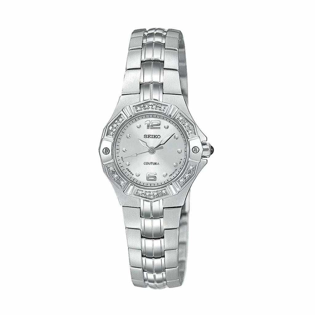 SXGN25 Watch Women's Diamond Coutura Seiko Silver-Tone