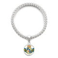 Chain Symbol Country National Bracelet Jewelry Pendant Sweden Sliver Emblem Bangle Adjustable