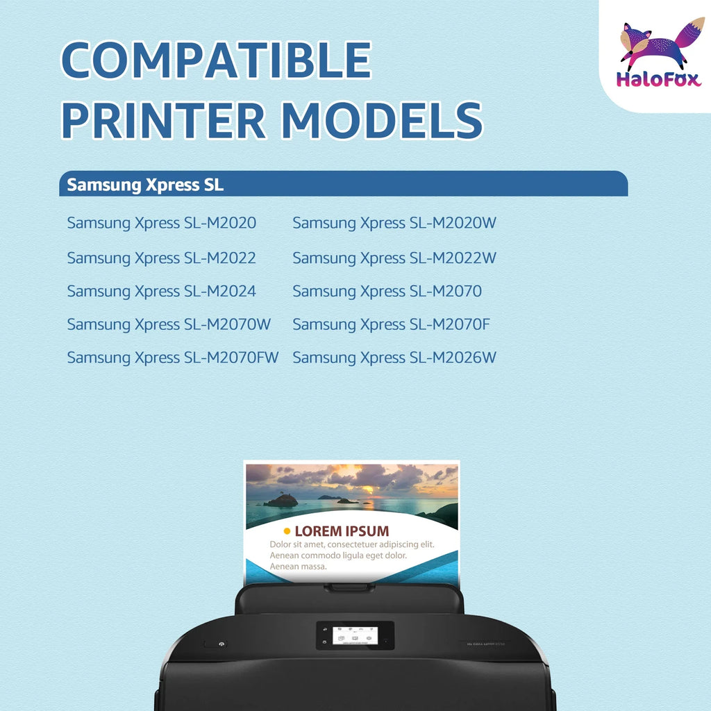 SL-M2022 MLT-D111S Toner SL-M2022W SL-M2070FW for SL-M2020 (Black, Printers Replacement Samsung 4-Pack) 111S SL-M2070 SL-M2020W MLT-D111S for