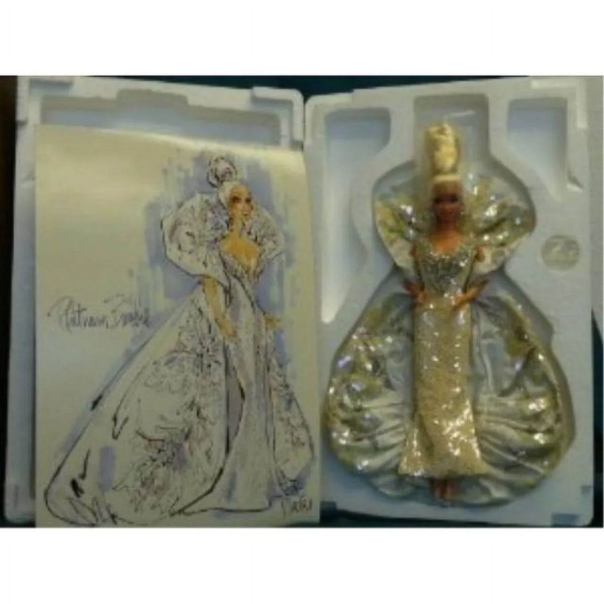 Mackie Barbie 1991 Platinum Mattel Timeless 2703 Bob MIB Treasures
