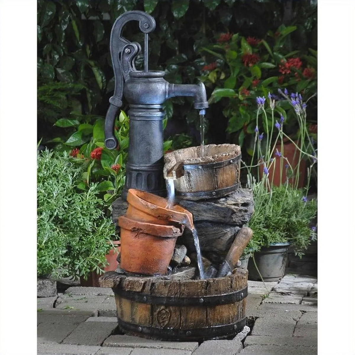 Light Fountain Led Classic Row Water Pump with Pemberly
