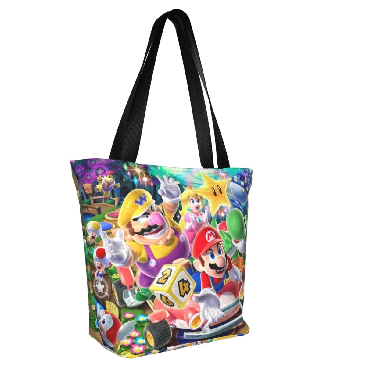 Mario Shoulder Travel Bag Large Beach Capacity Shopping Women's Tote Super Poster For Business Handbag Work School