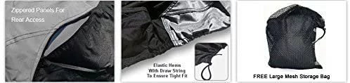 from Ski - Cover & Color 800 Yamaha Custom & Protect - for All Storage XL Fit Jet - Trailer Bag Includes Gray/Black Trailerable 2000-2002 Straps Weather Contour - Weatherproof Sun! Rain