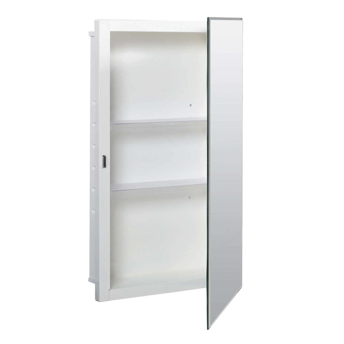 Zenna Frameless 26", 16" Medicine or Surface-Mount Home Recessed Mirror Rectangle x Steel Cabinet,